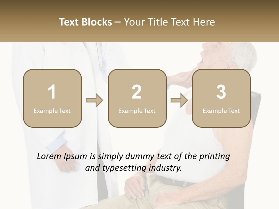 A Doctor Examining A Patient's Chest With A Stethoscope PowerPoint Template