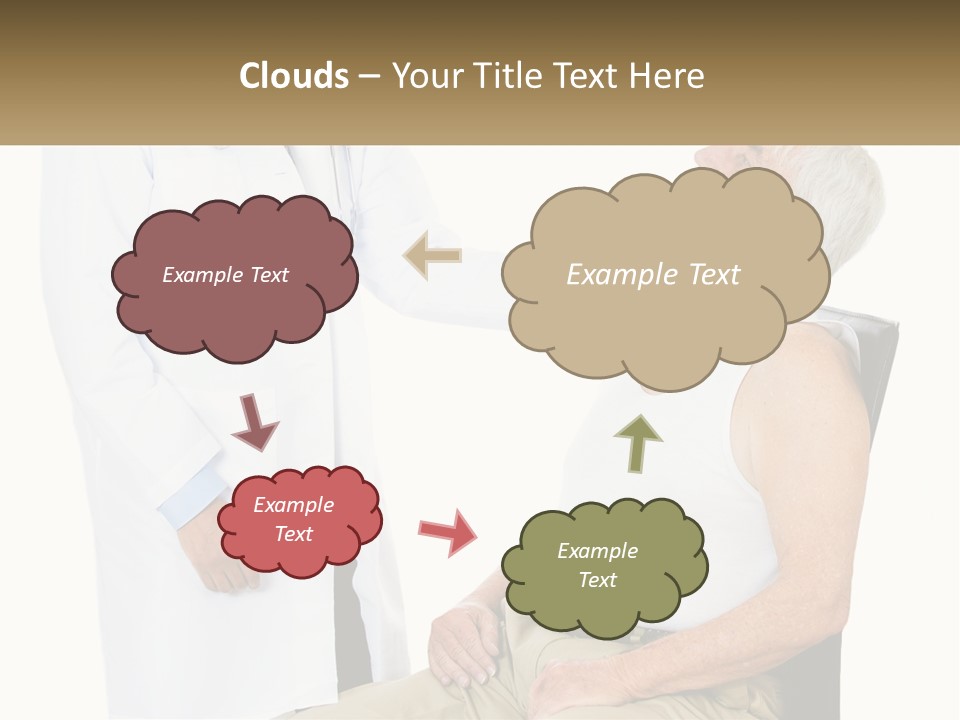 A Doctor Examining A Patient's Chest With A Stethoscope PowerPoint Template