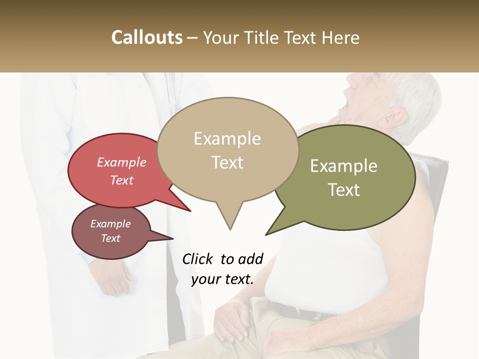 A Doctor Examining A Patient's Chest With A Stethoscope PowerPoint Template