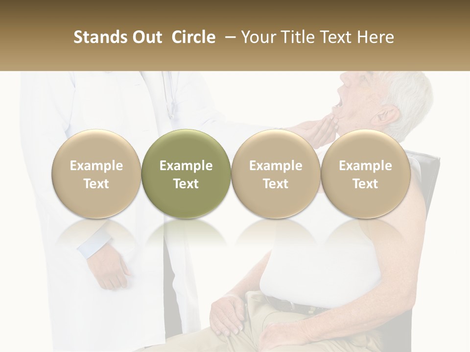 A Doctor Examining A Patient's Chest With A Stethoscope PowerPoint Template