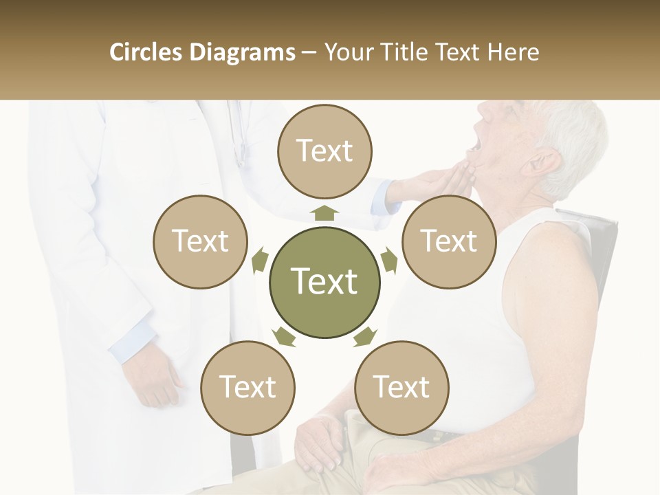 A Doctor Examining A Patient's Chest With A Stethoscope PowerPoint Template