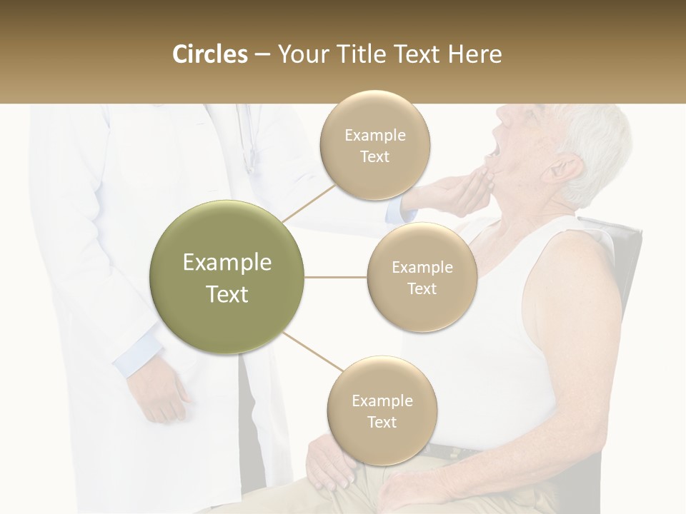 A Doctor Examining A Patient's Chest With A Stethoscope PowerPoint Template