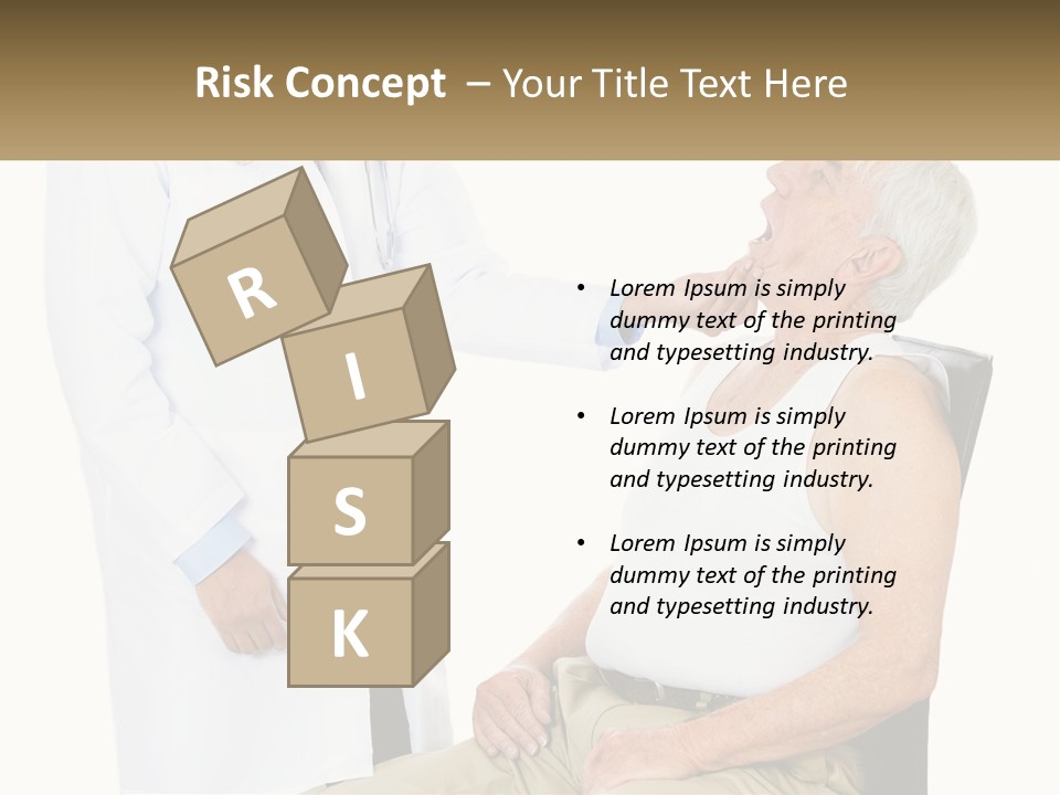 A Doctor Examining A Patient's Chest With A Stethoscope PowerPoint Template