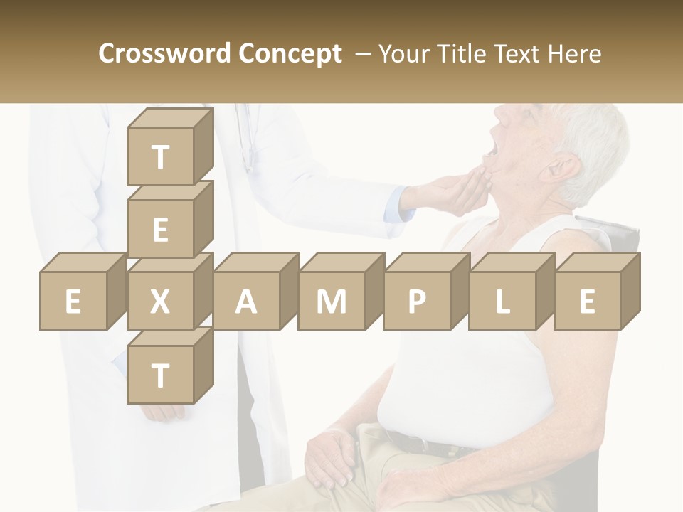 A Doctor Examining A Patient's Chest With A Stethoscope PowerPoint Template