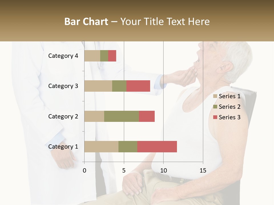 A Doctor Examining A Patient's Chest With A Stethoscope PowerPoint Template