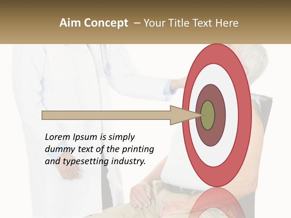 A Doctor Examining A Patient's Chest With A Stethoscope PowerPoint Template
