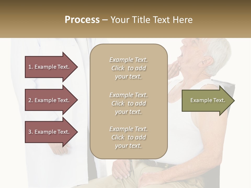 A Doctor Examining A Patient's Chest With A Stethoscope PowerPoint Template