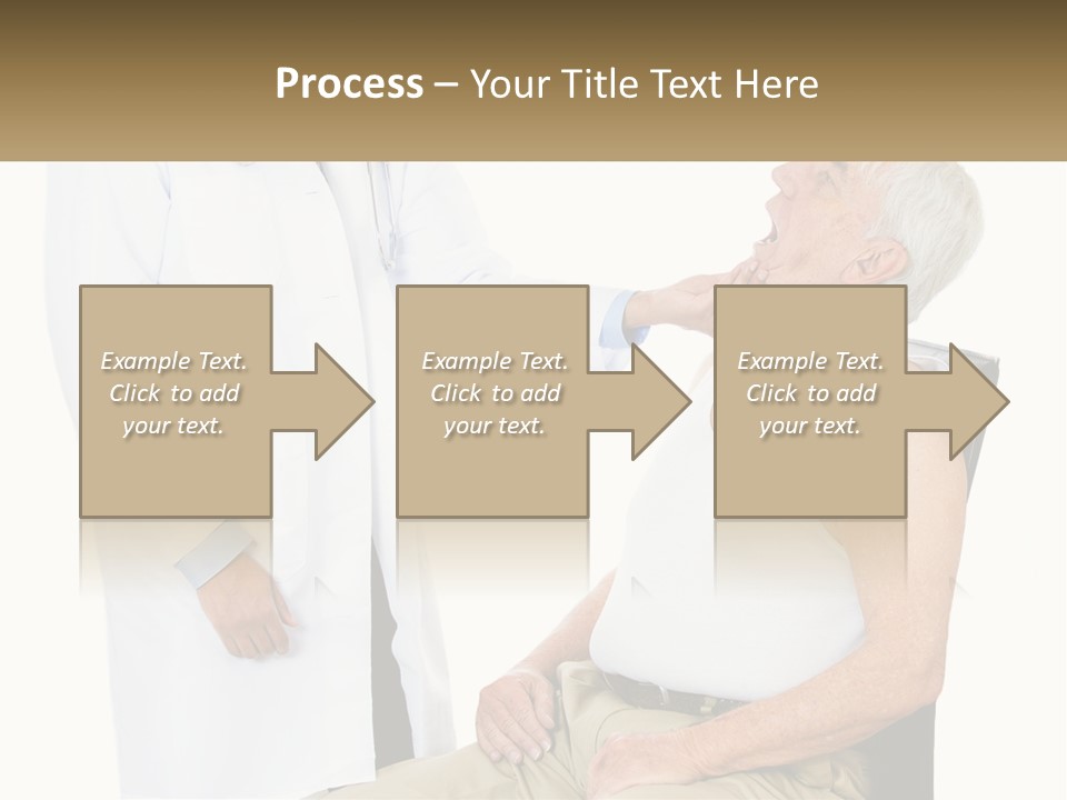 A Doctor Examining A Patient's Chest With A Stethoscope PowerPoint Template