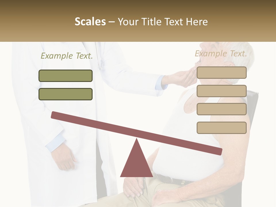 A Doctor Examining A Patient's Chest With A Stethoscope PowerPoint Template