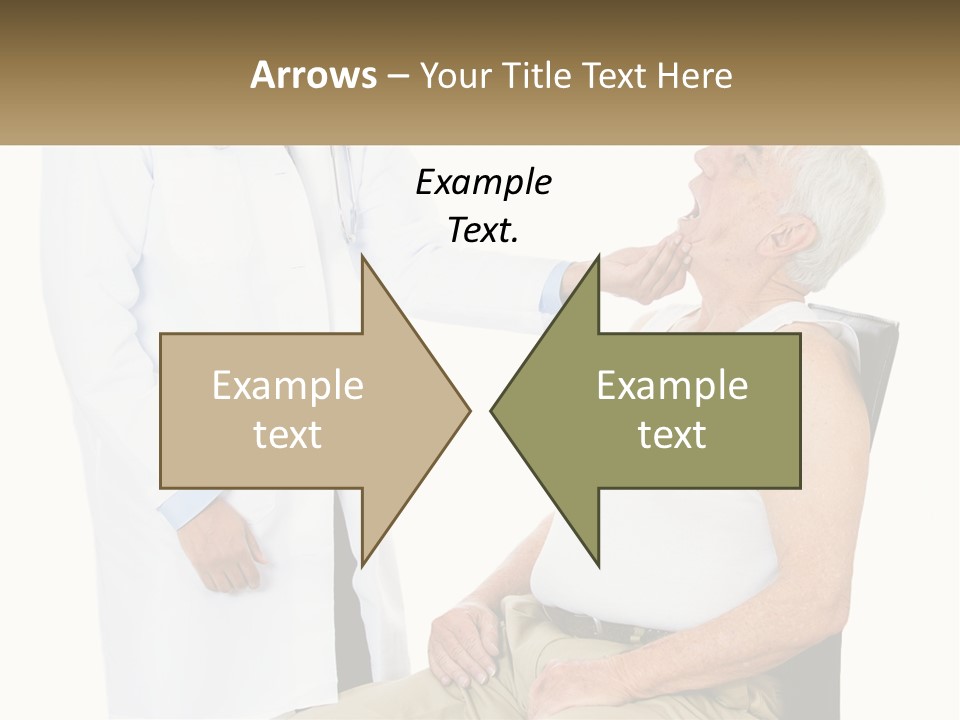 A Doctor Examining A Patient's Chest With A Stethoscope PowerPoint Template
