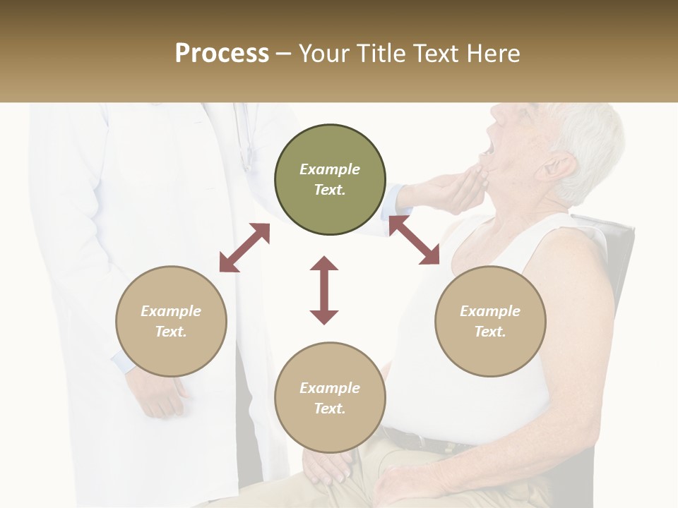 A Doctor Examining A Patient's Chest With A Stethoscope PowerPoint Template