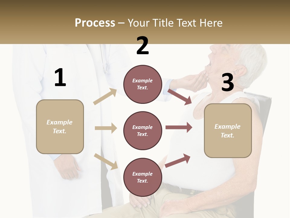 A Doctor Examining A Patient's Chest With A Stethoscope PowerPoint Template