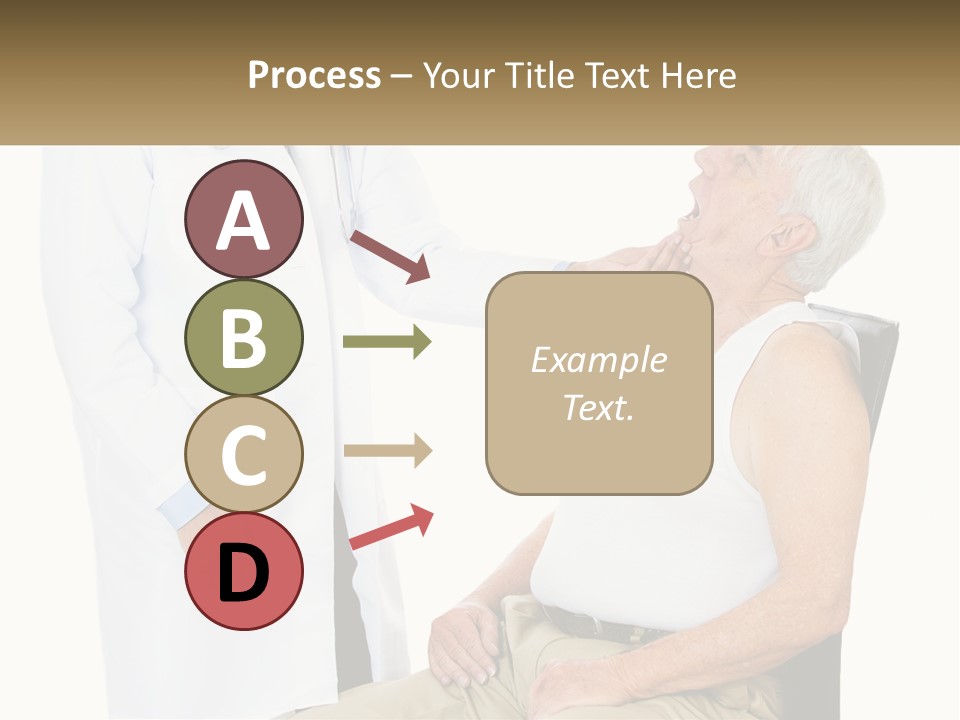 A Doctor Examining A Patient's Chest With A Stethoscope PowerPoint Template