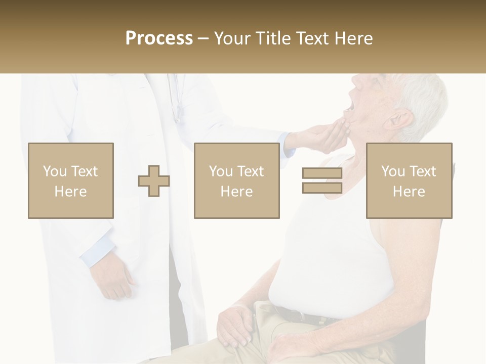 A Doctor Examining A Patient's Chest With A Stethoscope PowerPoint Template