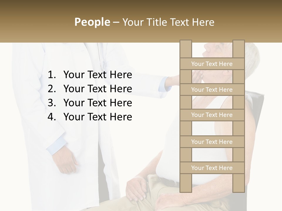 A Doctor Examining A Patient's Chest With A Stethoscope PowerPoint Template