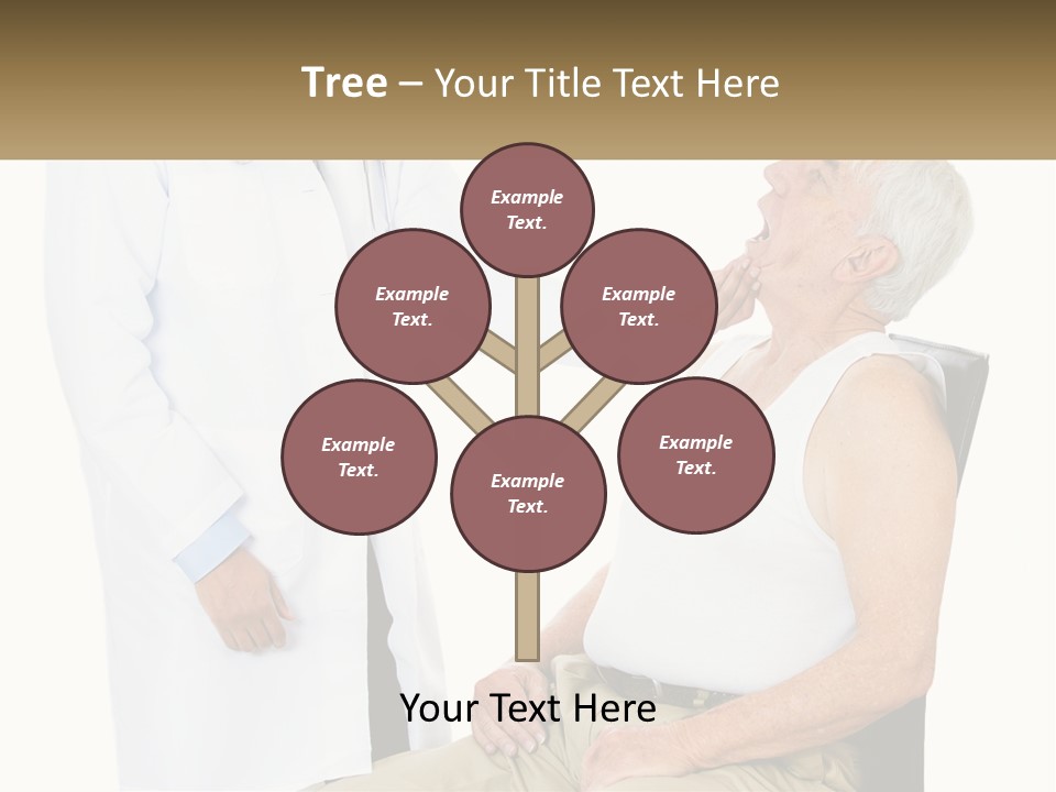 A Doctor Examining A Patient's Chest With A Stethoscope PowerPoint Template