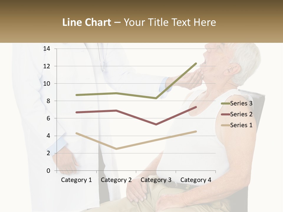 A Doctor Examining A Patient's Chest With A Stethoscope PowerPoint Template