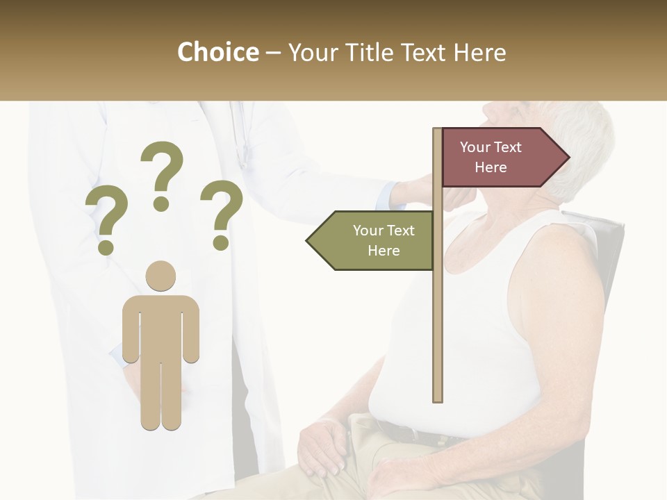 A Doctor Examining A Patient's Chest With A Stethoscope PowerPoint Template