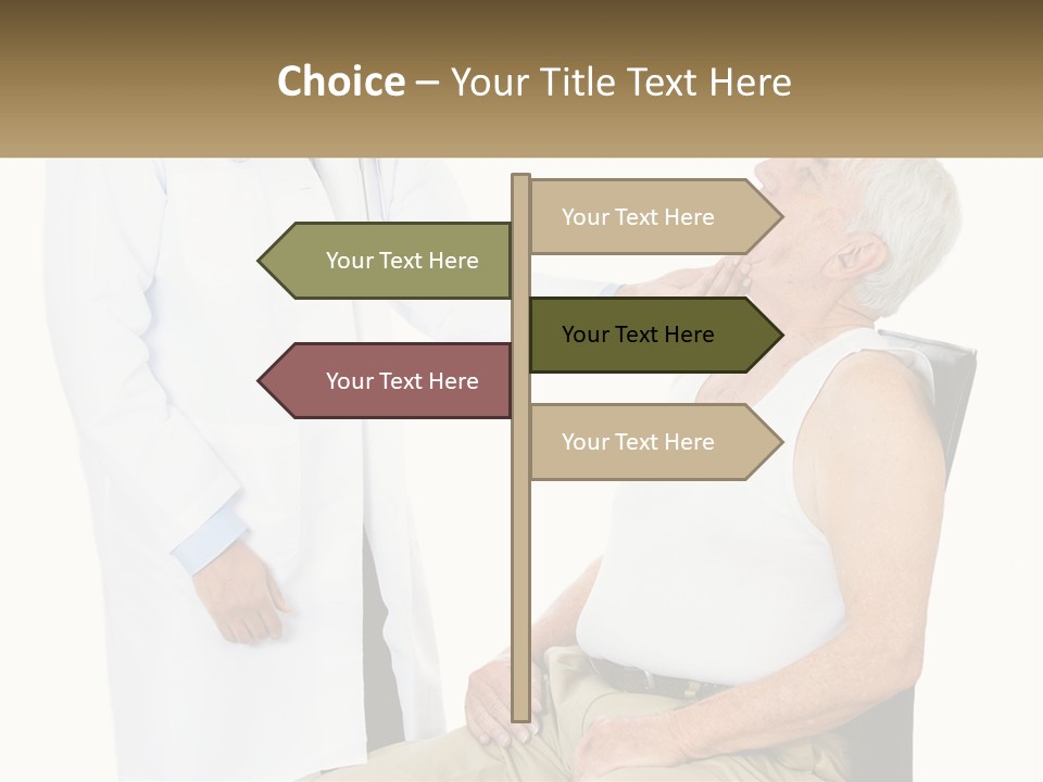 A Doctor Examining A Patient's Chest With A Stethoscope PowerPoint Template
