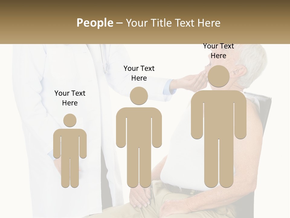 A Doctor Examining A Patient's Chest With A Stethoscope PowerPoint Template