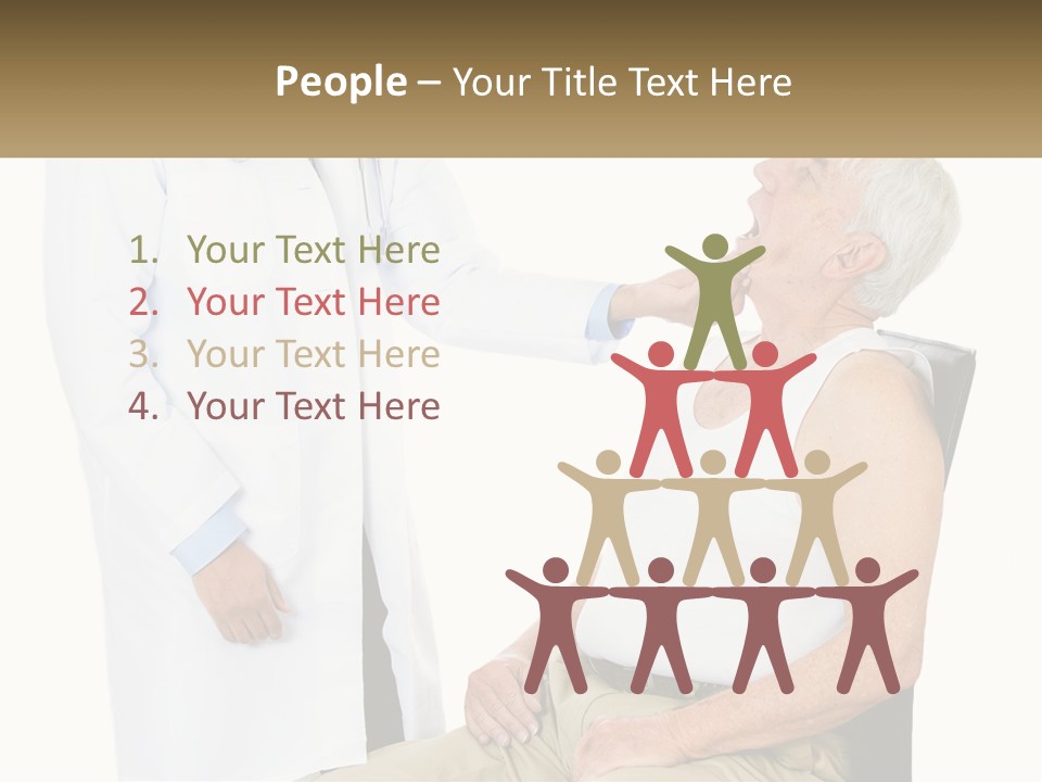 A Doctor Examining A Patient's Chest With A Stethoscope PowerPoint Template