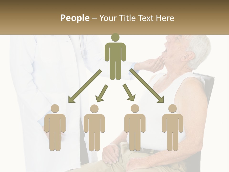 A Doctor Examining A Patient's Chest With A Stethoscope PowerPoint Template