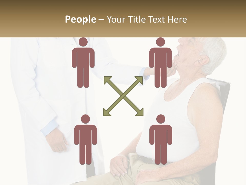 A Doctor Examining A Patient's Chest With A Stethoscope PowerPoint Template