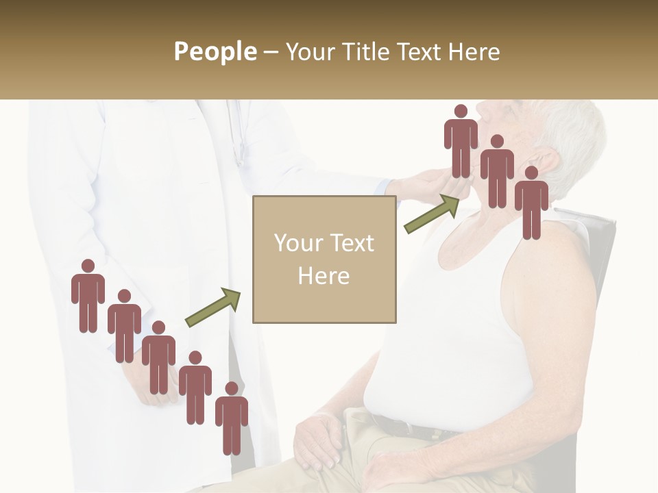 A Doctor Examining A Patient's Chest With A Stethoscope PowerPoint Template