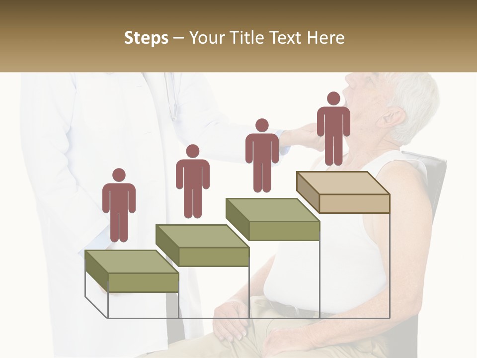 A Doctor Examining A Patient's Chest With A Stethoscope PowerPoint Template