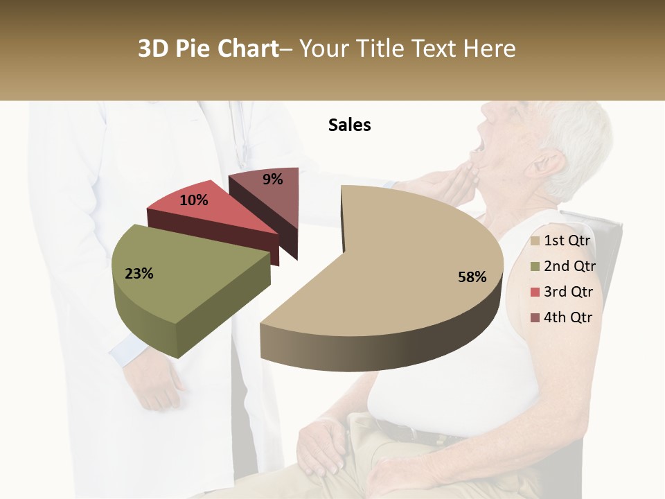 A Doctor Examining A Patient's Chest With A Stethoscope PowerPoint Template