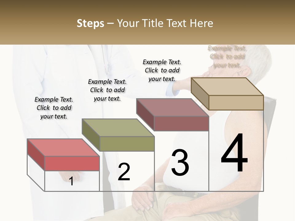 A Doctor Examining A Patient's Chest With A Stethoscope PowerPoint Template