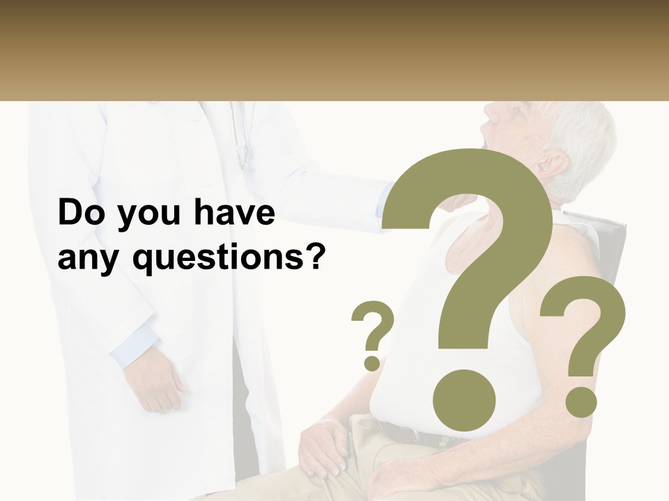 A Doctor Examining A Patient's Chest With A Stethoscope PowerPoint Template