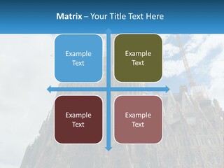 A Very Tall Building With A Sky Background PowerPoint Template