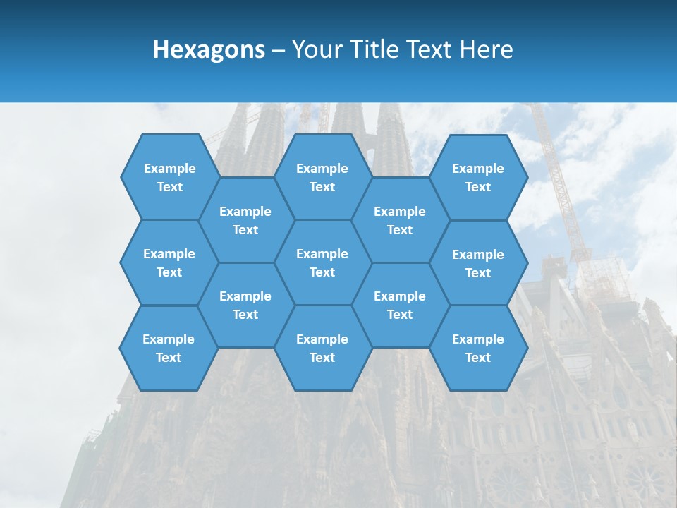 A Very Tall Building With A Sky Background PowerPoint Template