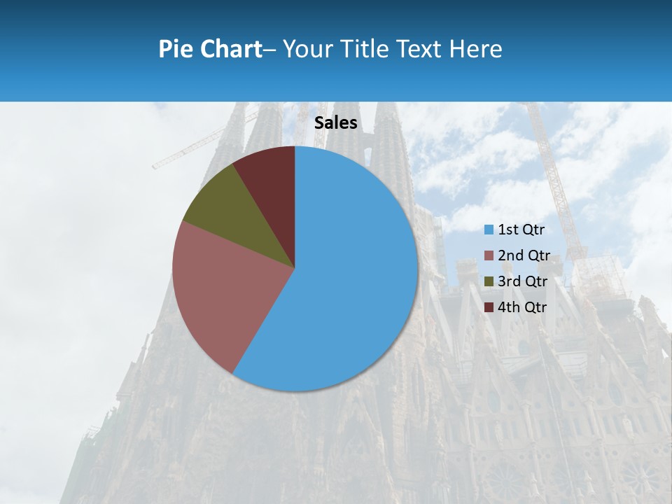 A Very Tall Building With A Sky Background PowerPoint Template