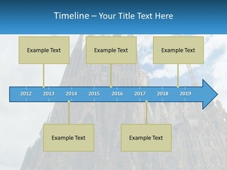A Very Tall Building With A Sky Background PowerPoint Template