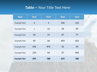 A Very Tall Building With A Sky Background PowerPoint Template