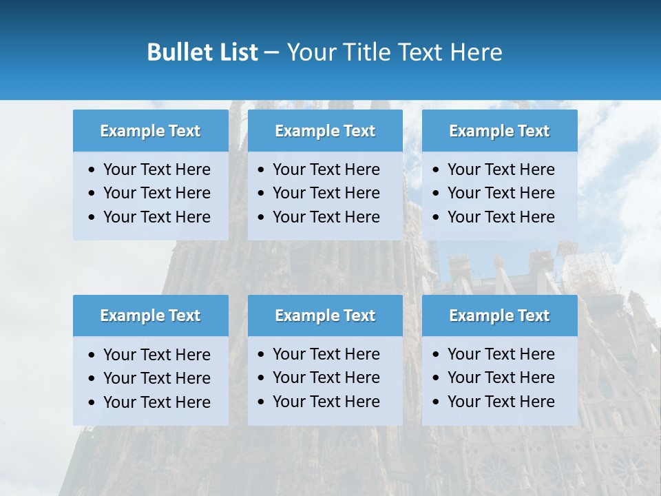 A Very Tall Building With A Sky Background PowerPoint Template