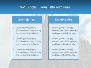 A Very Tall Building With A Sky Background PowerPoint Template