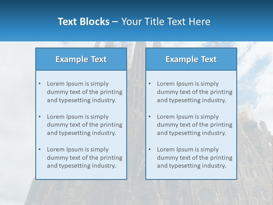 A Very Tall Building With A Sky Background PowerPoint Template