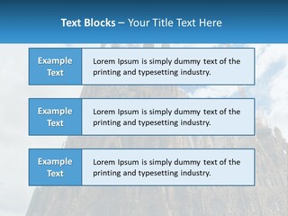 A Very Tall Building With A Sky Background PowerPoint Template