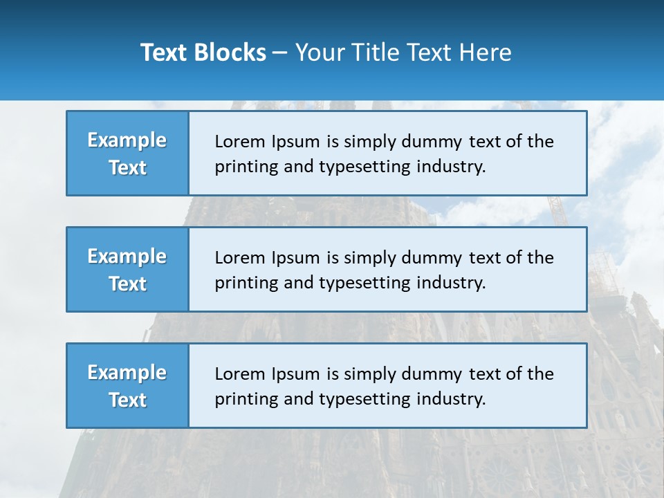 A Very Tall Building With A Sky Background PowerPoint Template