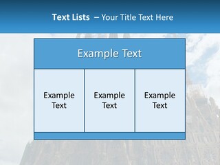A Very Tall Building With A Sky Background PowerPoint Template