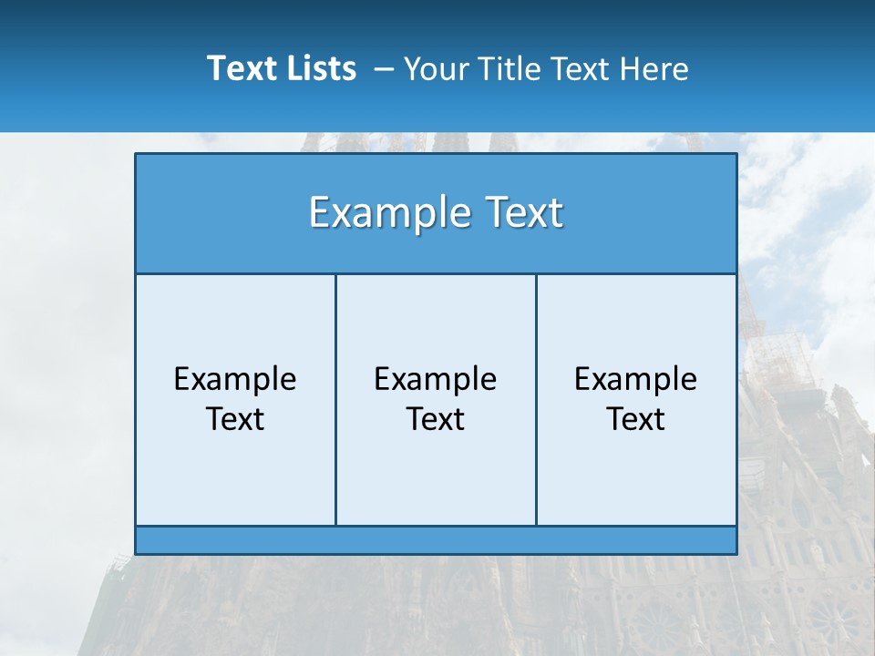 A Very Tall Building With A Sky Background PowerPoint Template
