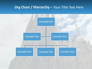 A Very Tall Building With A Sky Background PowerPoint Template