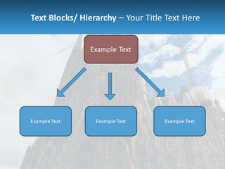 A Very Tall Building With A Sky Background PowerPoint Template