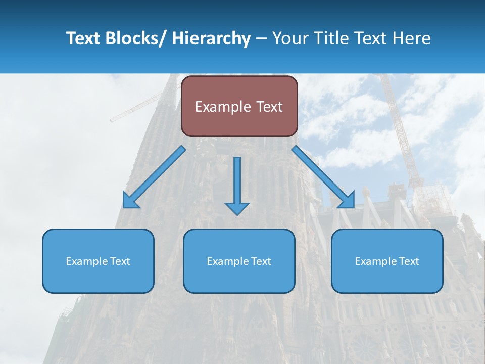 A Very Tall Building With A Sky Background PowerPoint Template