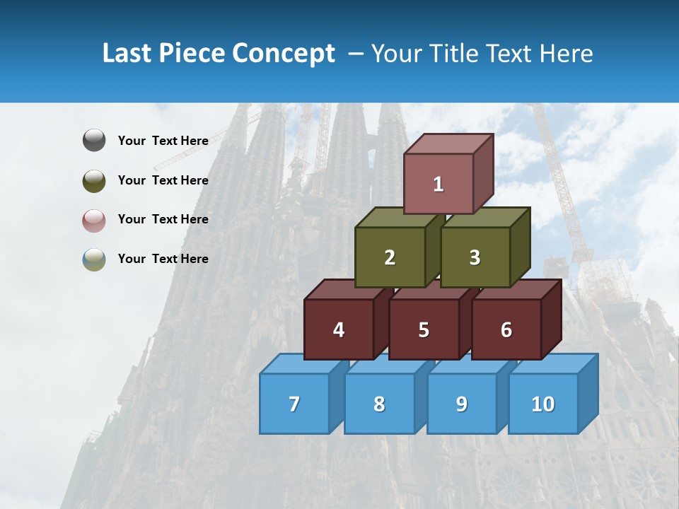 A Very Tall Building With A Sky Background PowerPoint Template