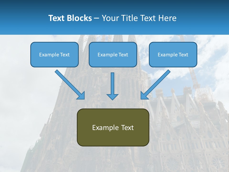 A Very Tall Building With A Sky Background PowerPoint Template