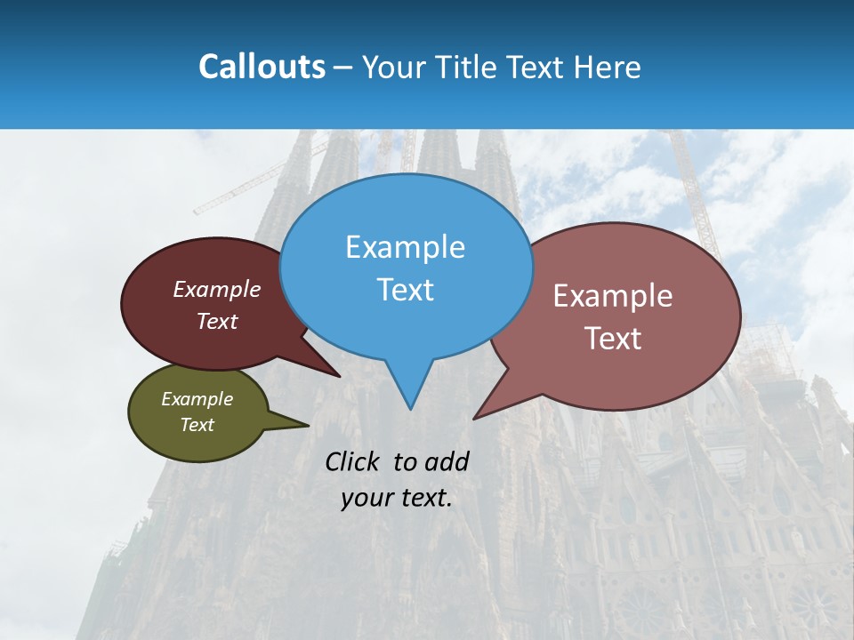 A Very Tall Building With A Sky Background PowerPoint Template